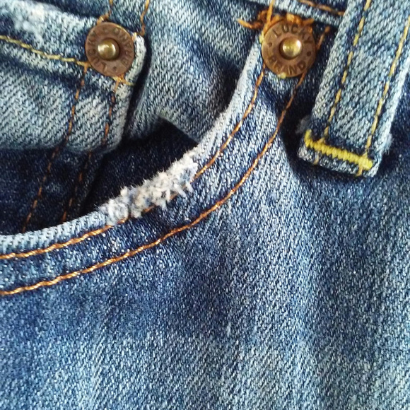 Lucky Brand jeans Size 4/27 Midrise flare Blue - Picture 8 of 8